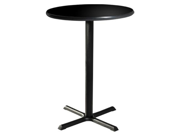 CEBT-036 | 36" Round Bar Table w/ Black Top and Standard Black Base
 -- Trade Show Furniture Rental